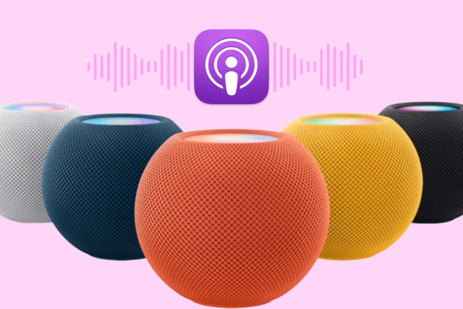 Podcasts on HomePod mini