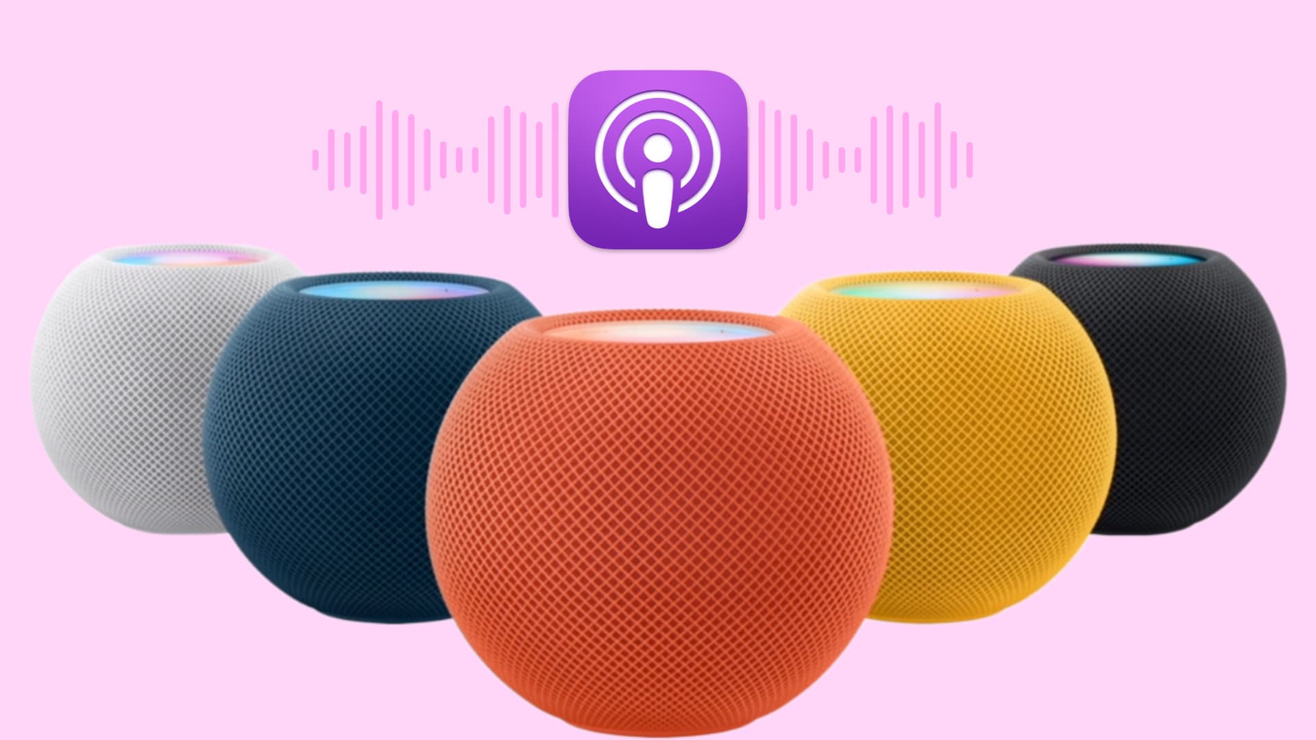 Podcasts on HomePod mini