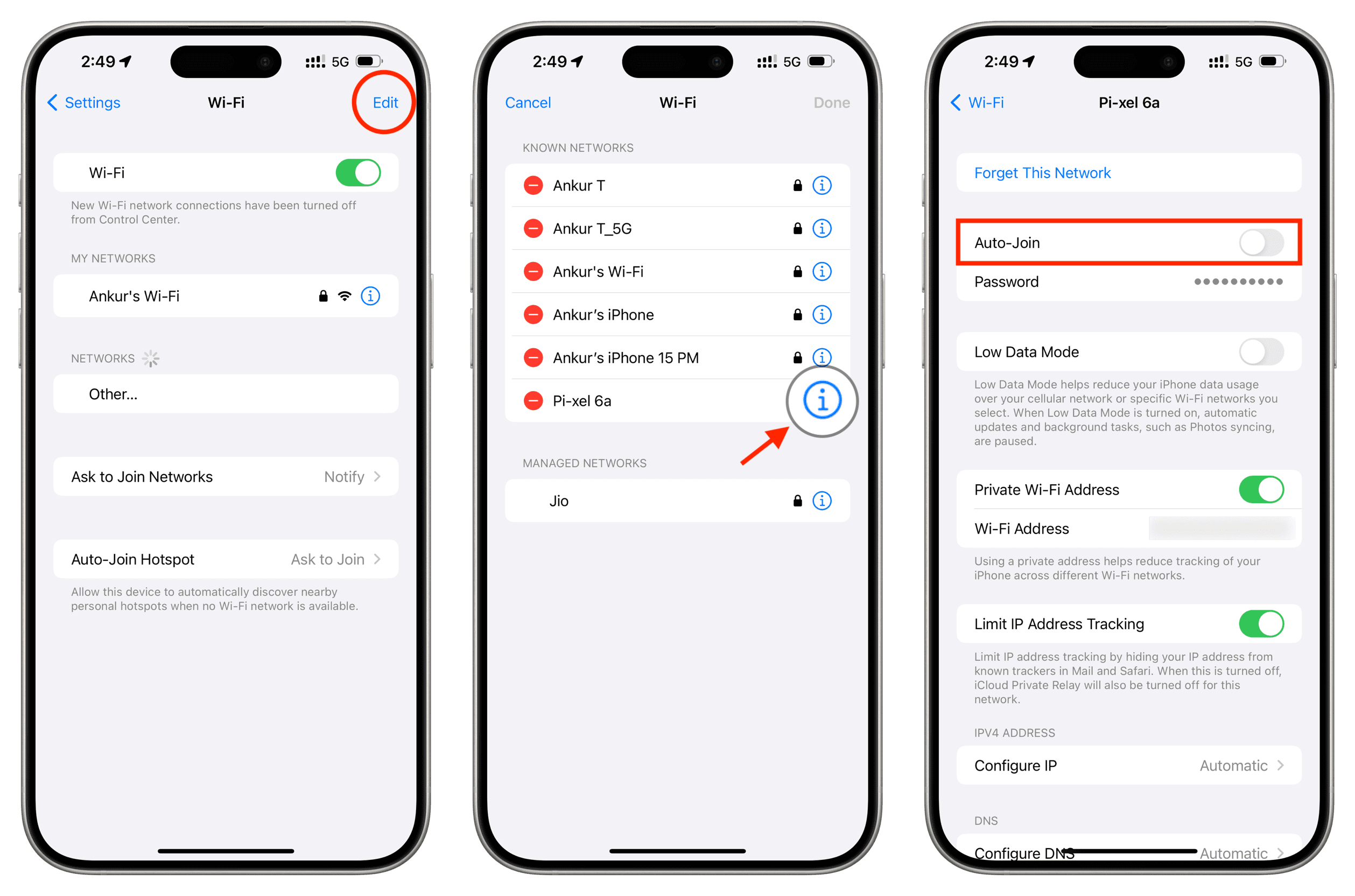 Stop Auto-Join for a Wi-Fi network on iPhone