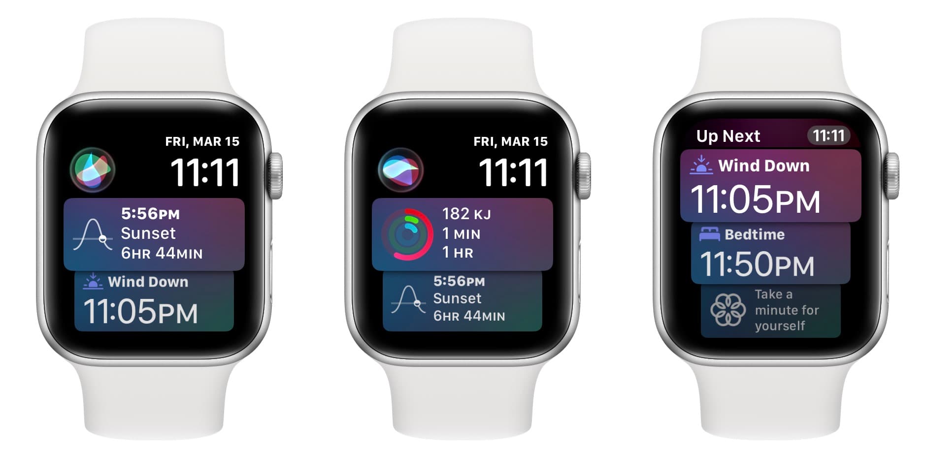 Using Siri Watch face on Apple Watch