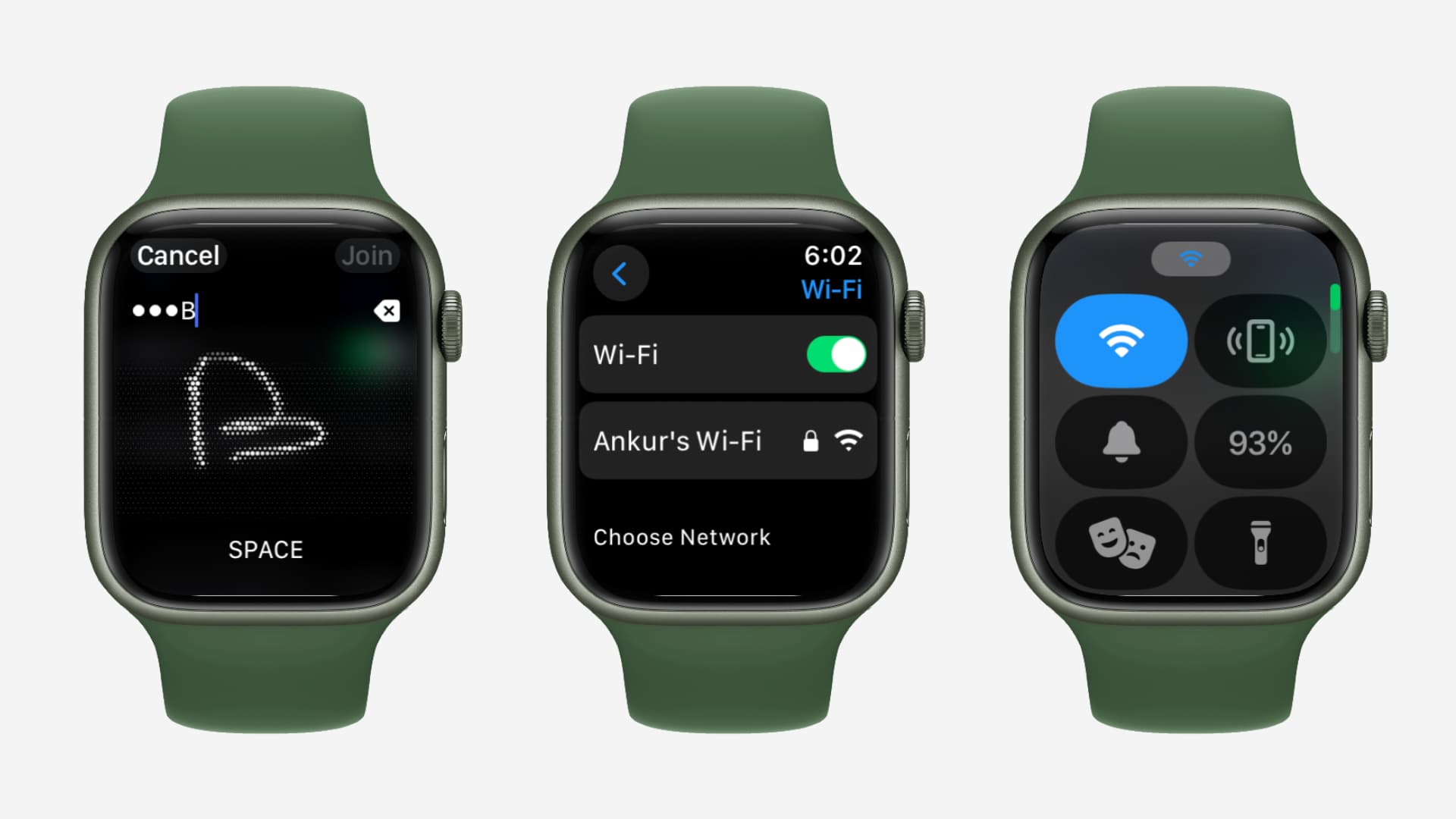 Apple Watch connected to standalone Wi-Fi