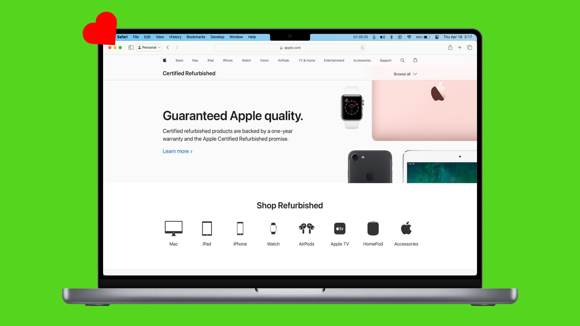 Apple Certified Refurbished store
