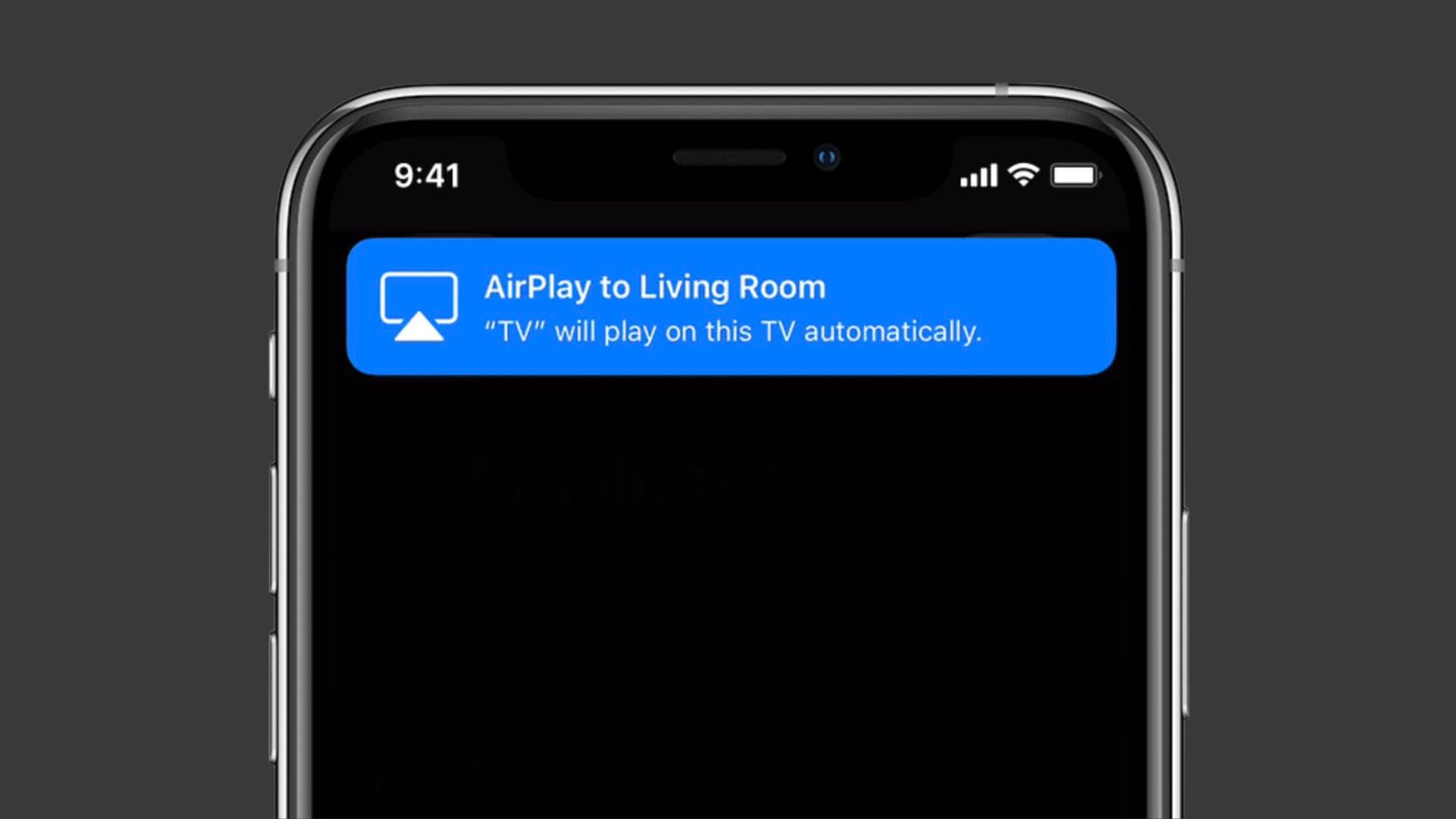 Automatic AirPlay prompt on iPhone