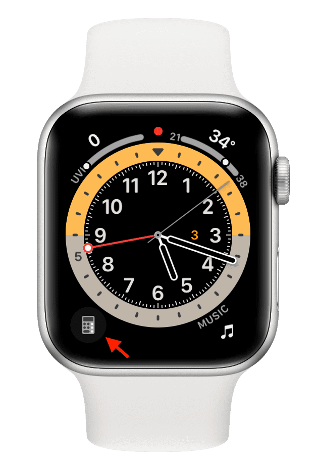 Calculator complication on Apple Watch face