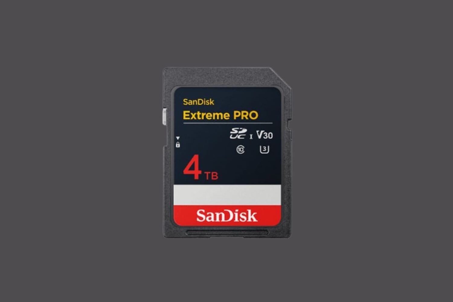 SanDisk’s upcoming world’s first Extreme Pro 4TB UHS-I SD card.