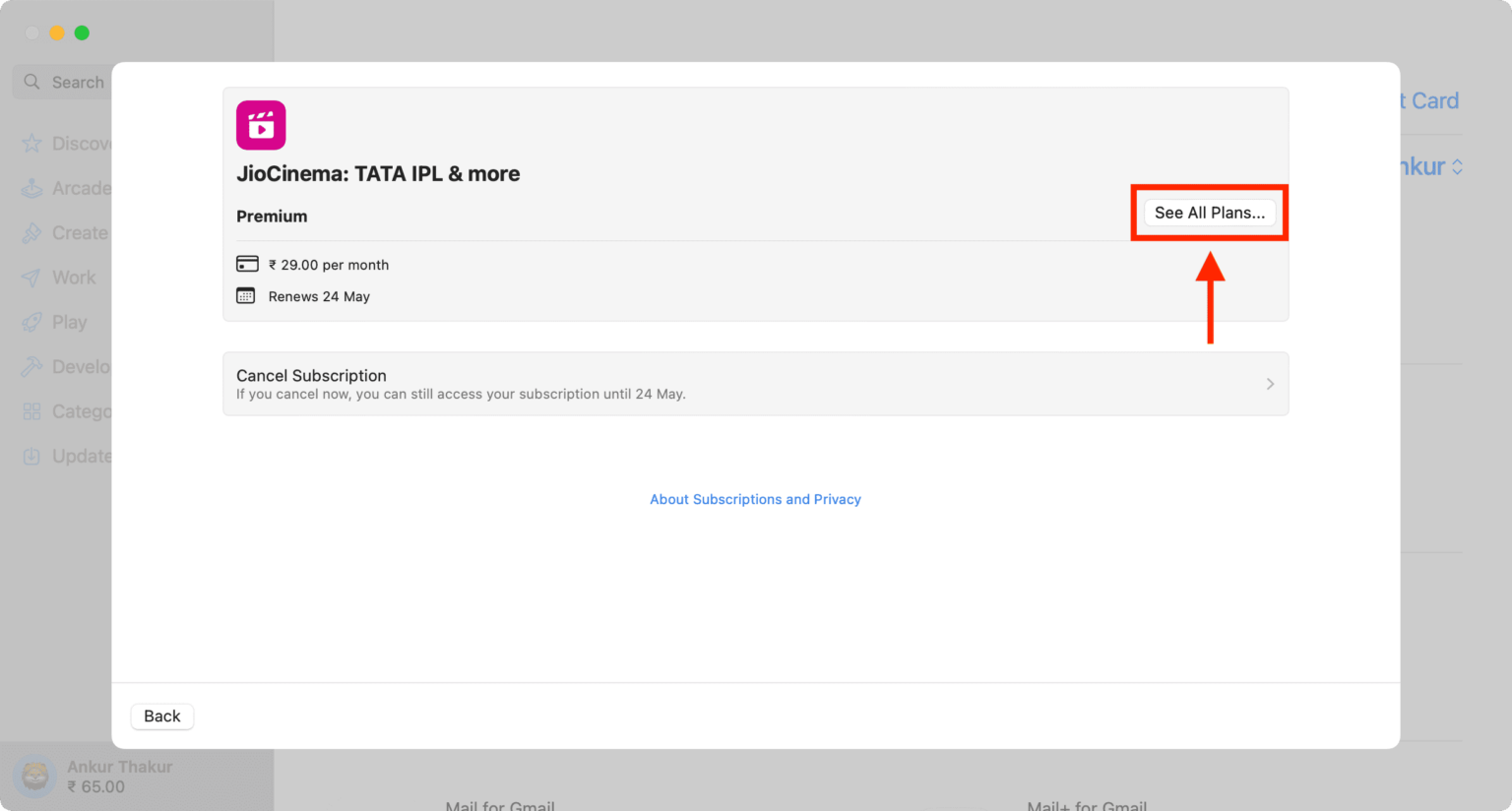 How to upgrade or downgrade your app subscriptions on devices