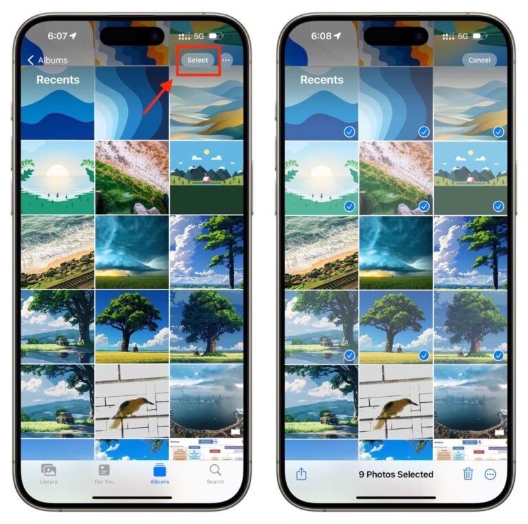 How to use two fingers to select multiple items on iPhone or iPad
