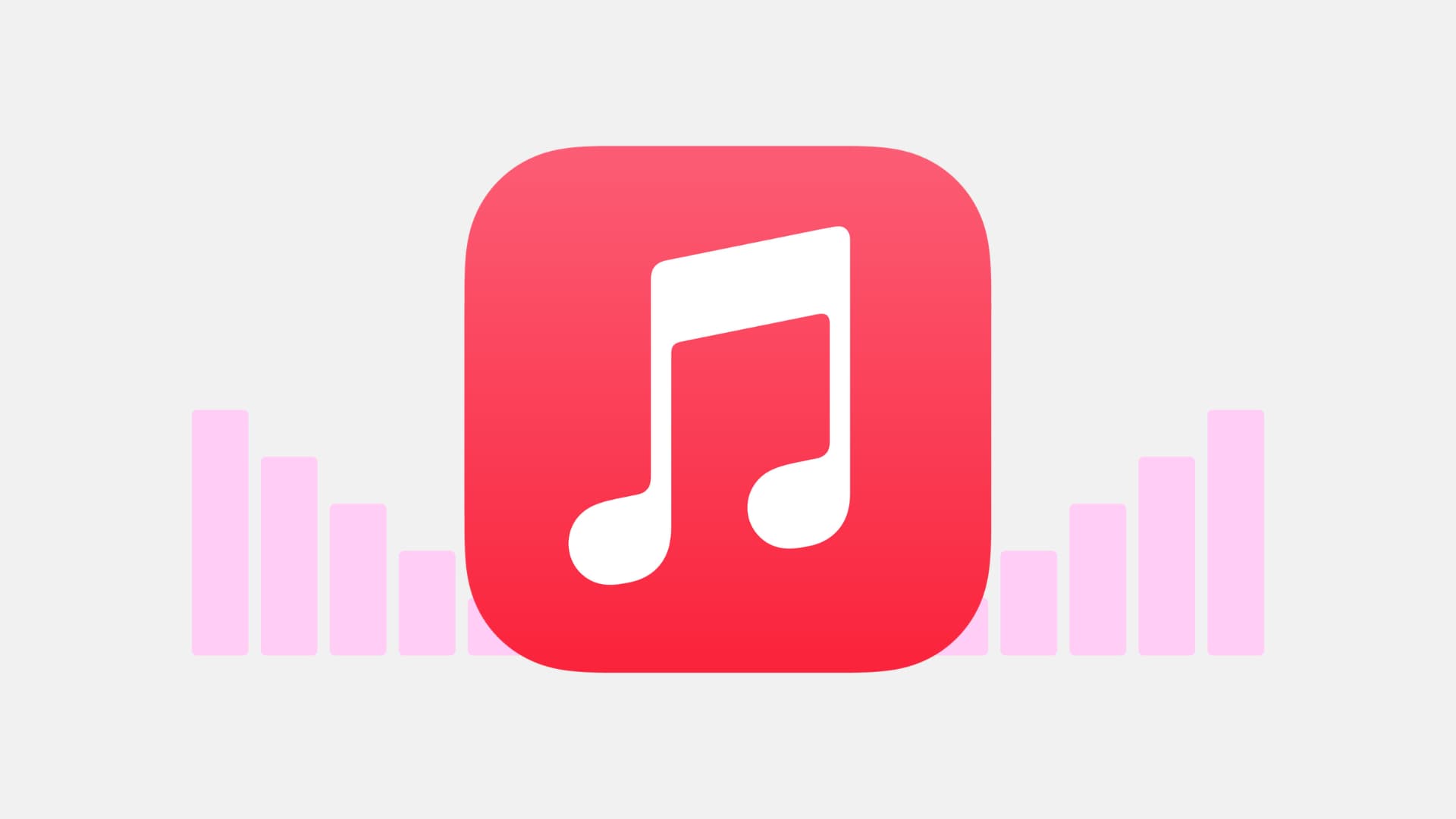 Apple Music icon with graph icons to show different sound levels