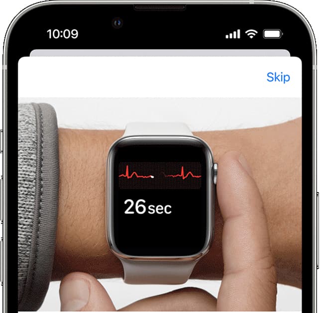 Taking ECG on Apple Watch