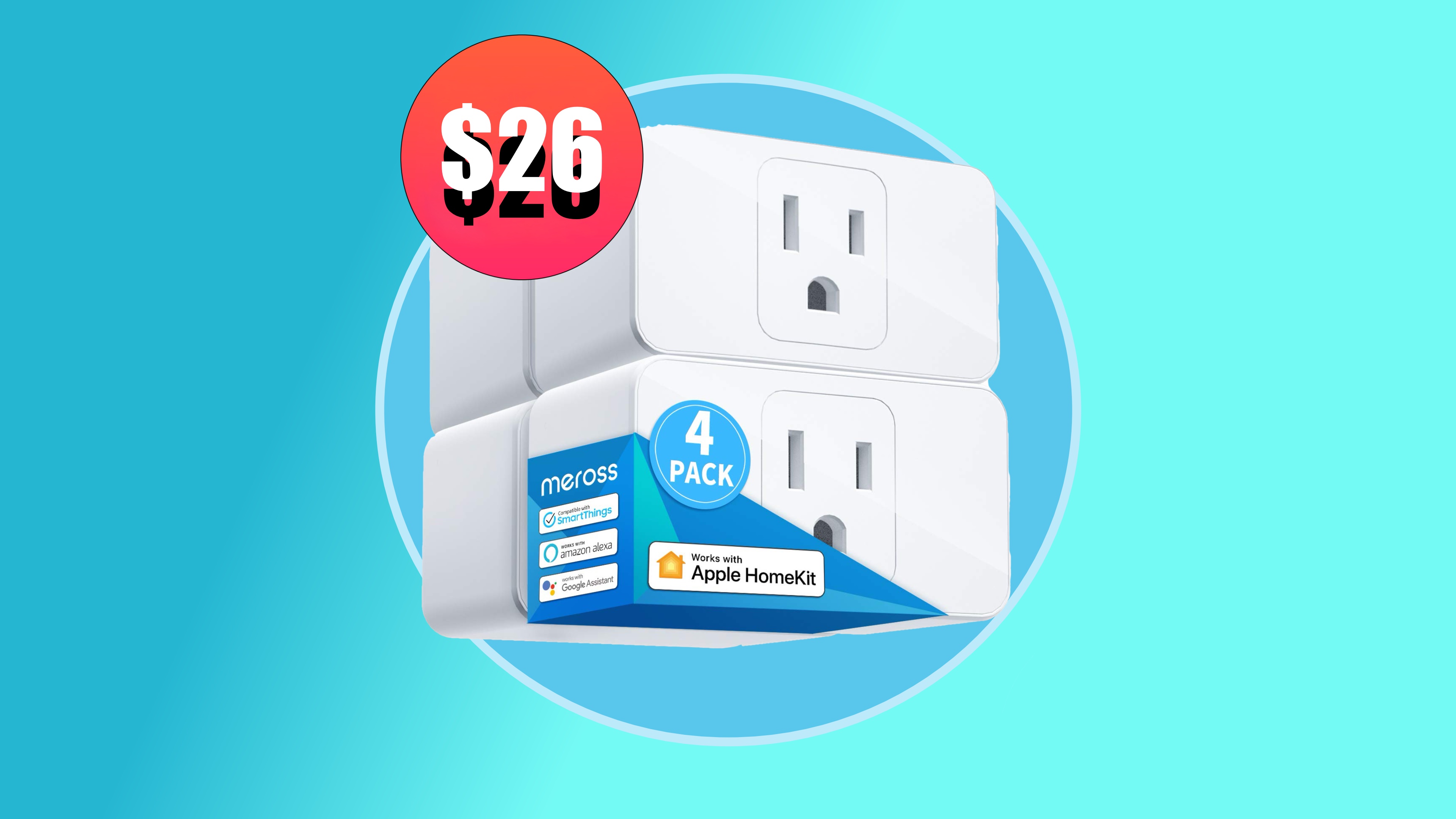 Don’t miss your chance to get this 4-pack of HomeKit mini smart plugs for just $26