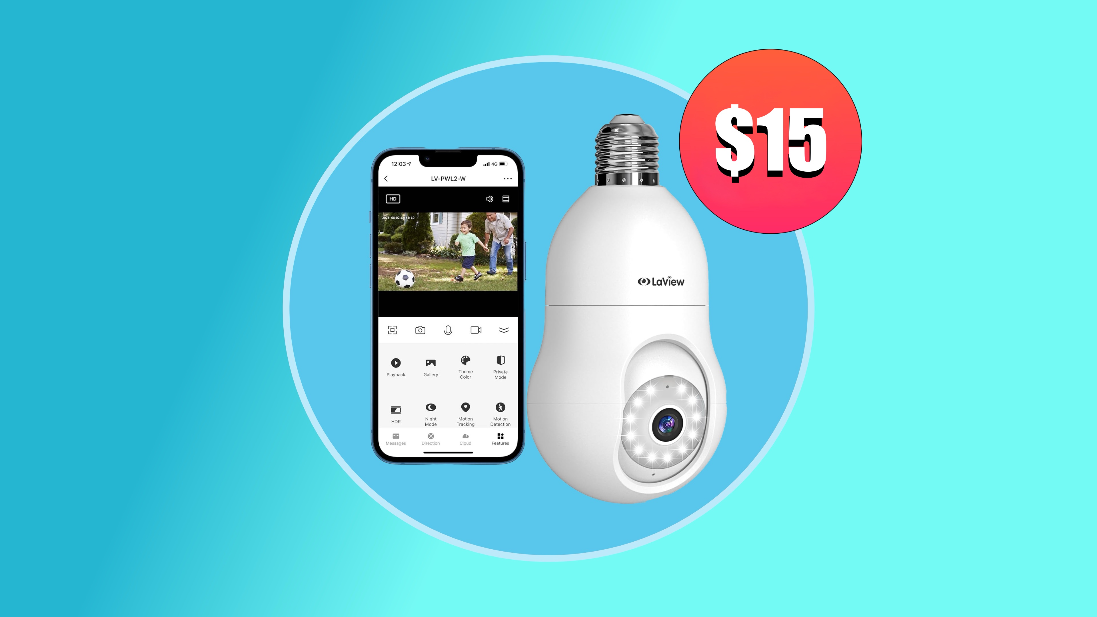 This clever smart bulb 2K security camera is on sale for just $15