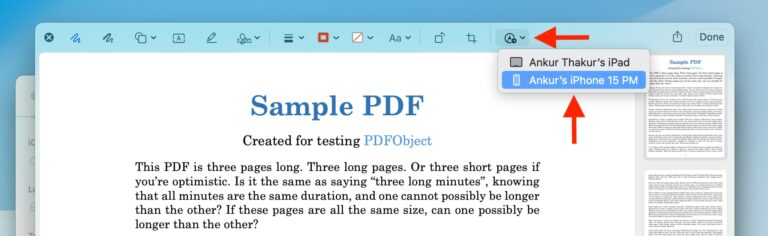 How to annotate image and PDF on Mac using iPhone or iPad