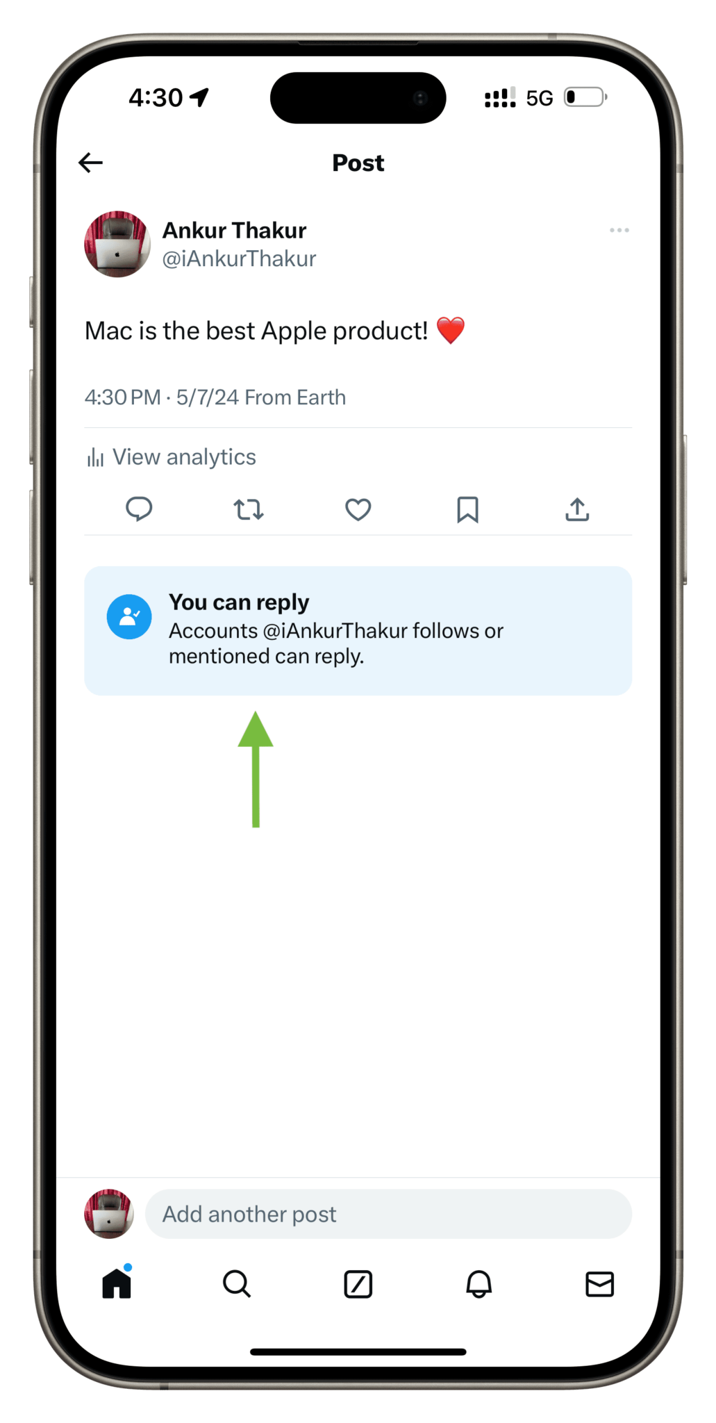 How to limit replies on new or existing posts on X (Twitter)