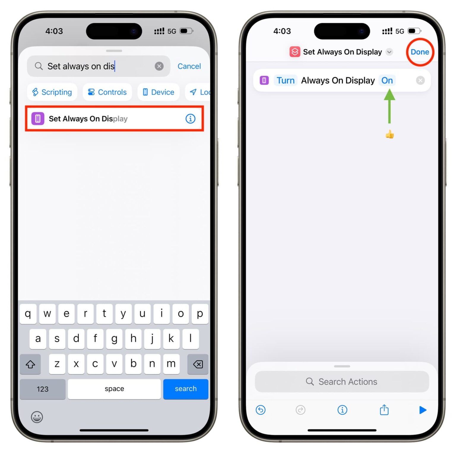 How to enable or disable iPhone Always On Display on schedule