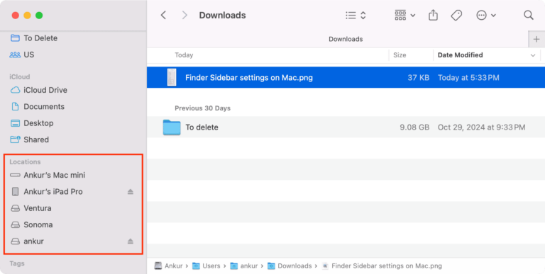 How to show external drives in the Finder Sidebar on Mac
