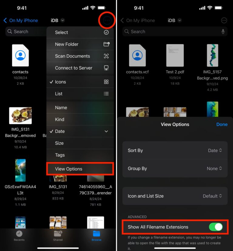 Iphone File Structure How to see file extensions in the iPhone and iPad Files app