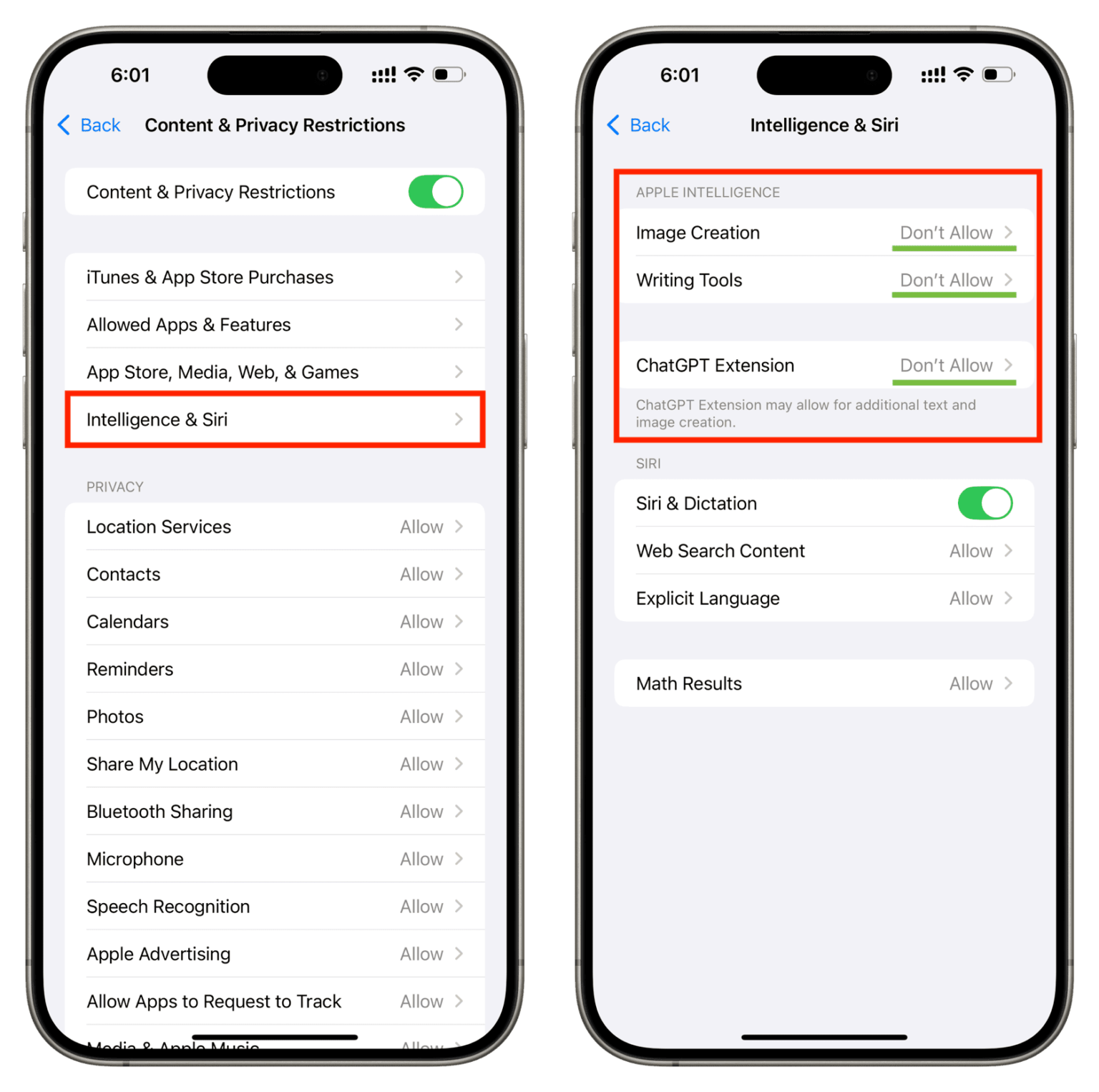 How to turn off all Apple Intelligence features on iPhone
