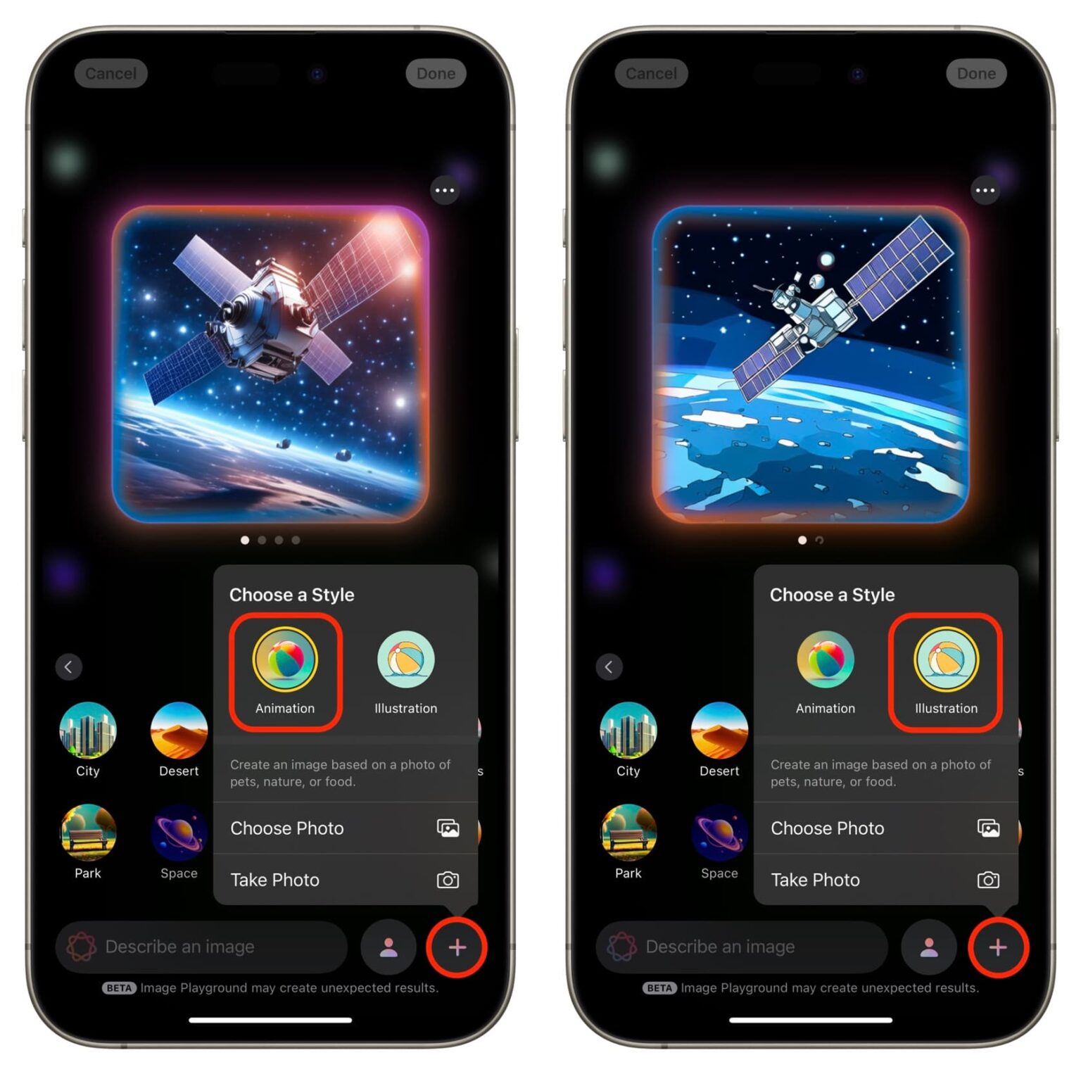 How to use Apple's Image Playground to generate images based on text input