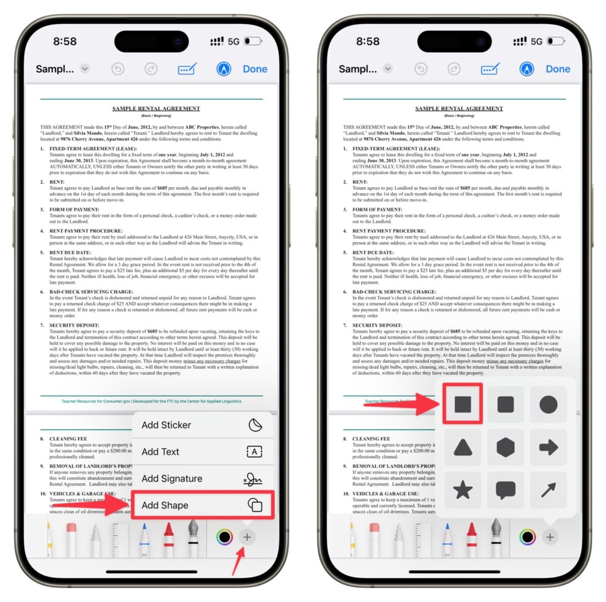 How to redact or hide sensitive text in PDF on iPhone, iPad, Mac