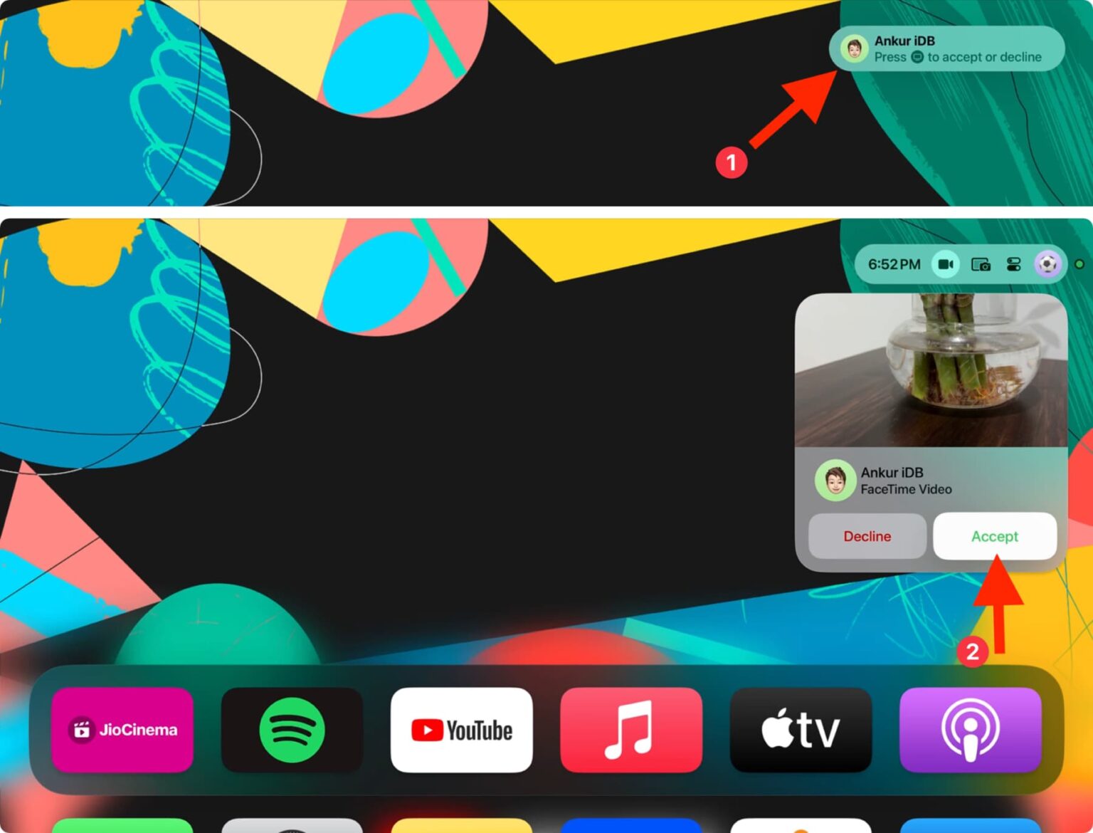 Ios Incoming Facetime How to use FaceTime on your Apple TV