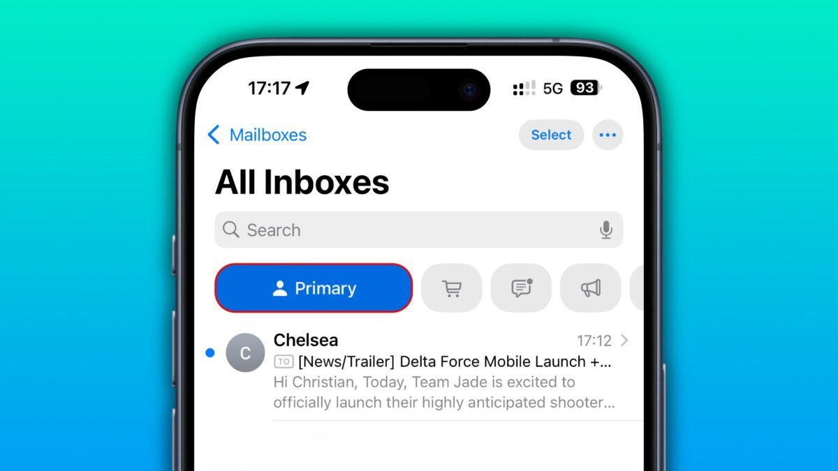 Ios Mail App Examples Apple Mail: How to show all emails when using mailbox categories