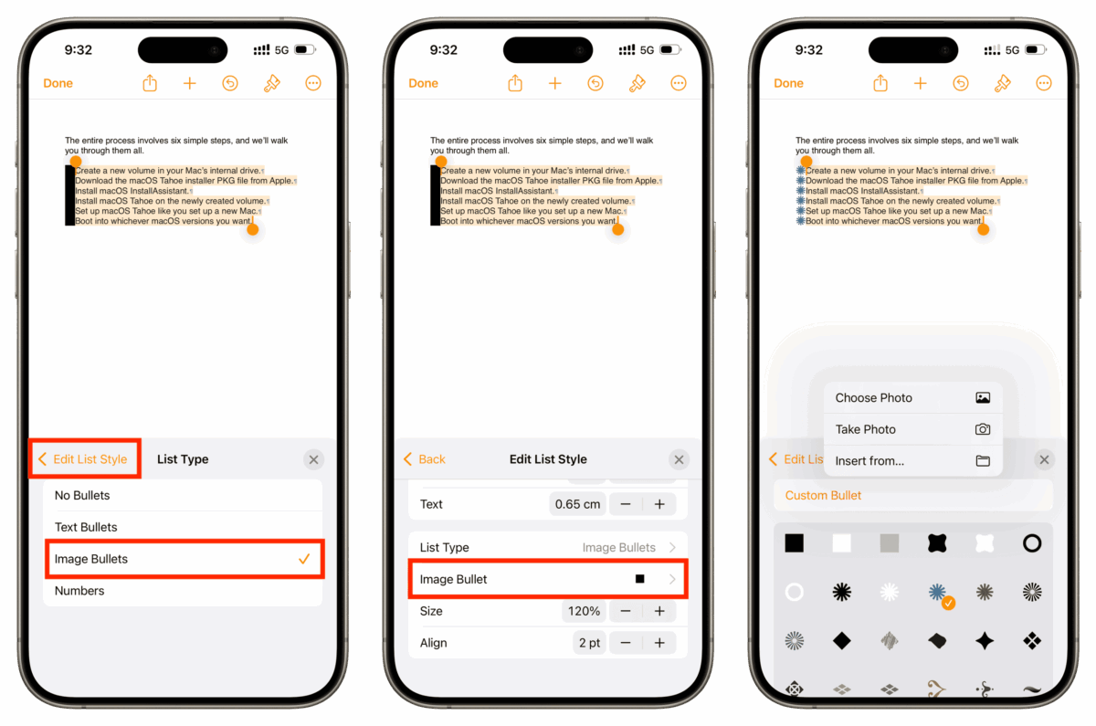 How to customize lists in Pages on iPhone and iPad