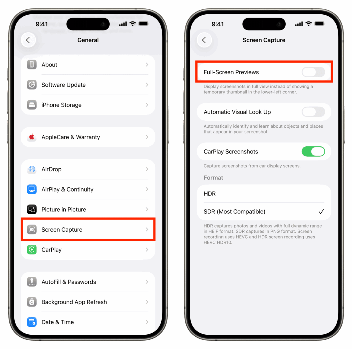 iOS 26: Stop iPhone from showing screenshot on full screen
