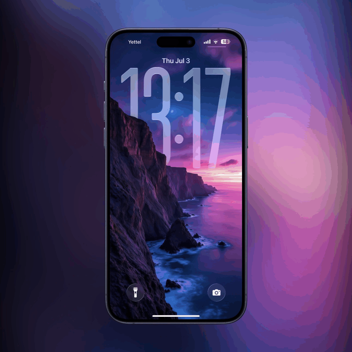 “GlassPulse” Gradient iOS 26 Liquid Glass wallpapers