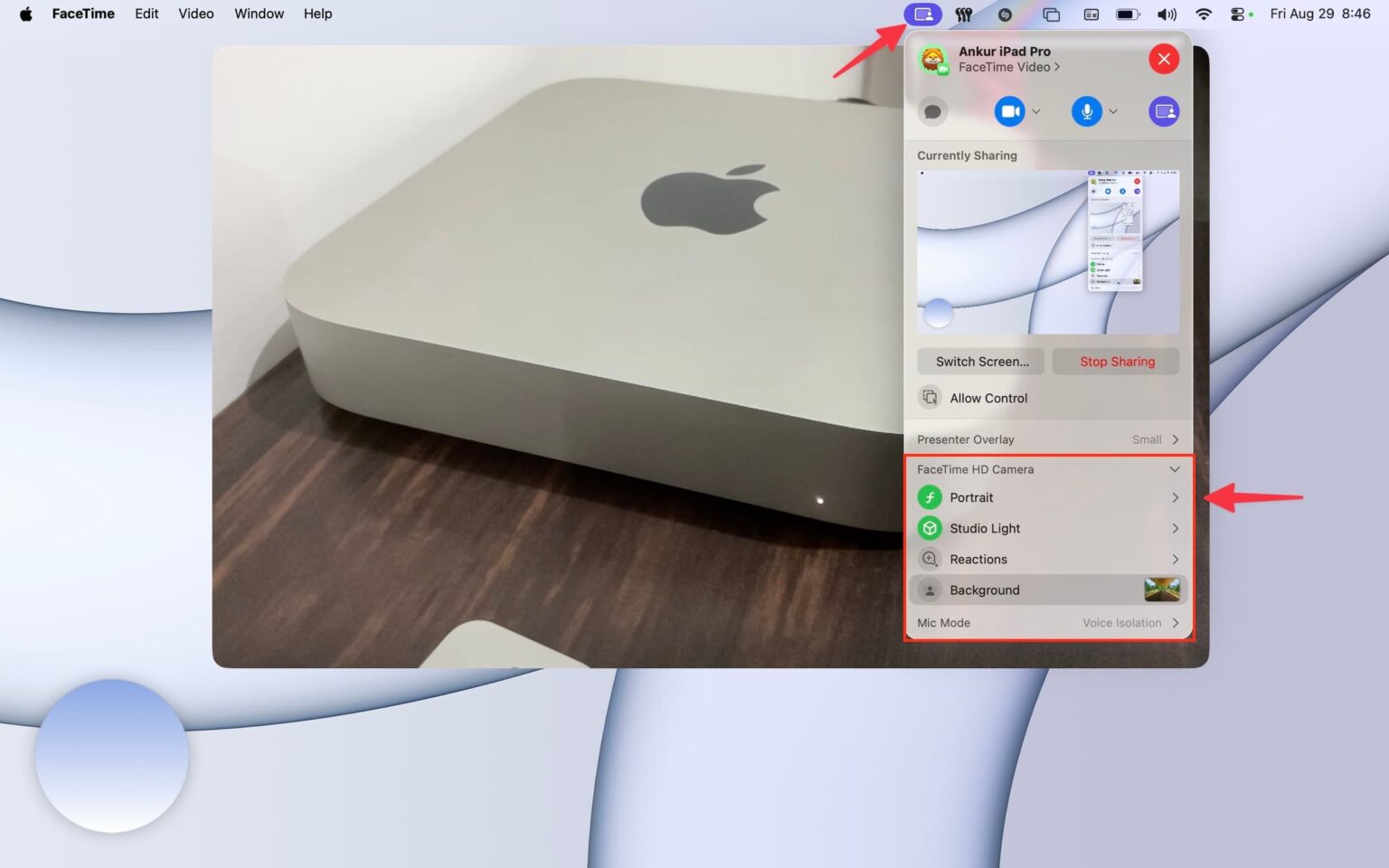 How to present with overlay in Mac video apps FaceTime, Zoom and others