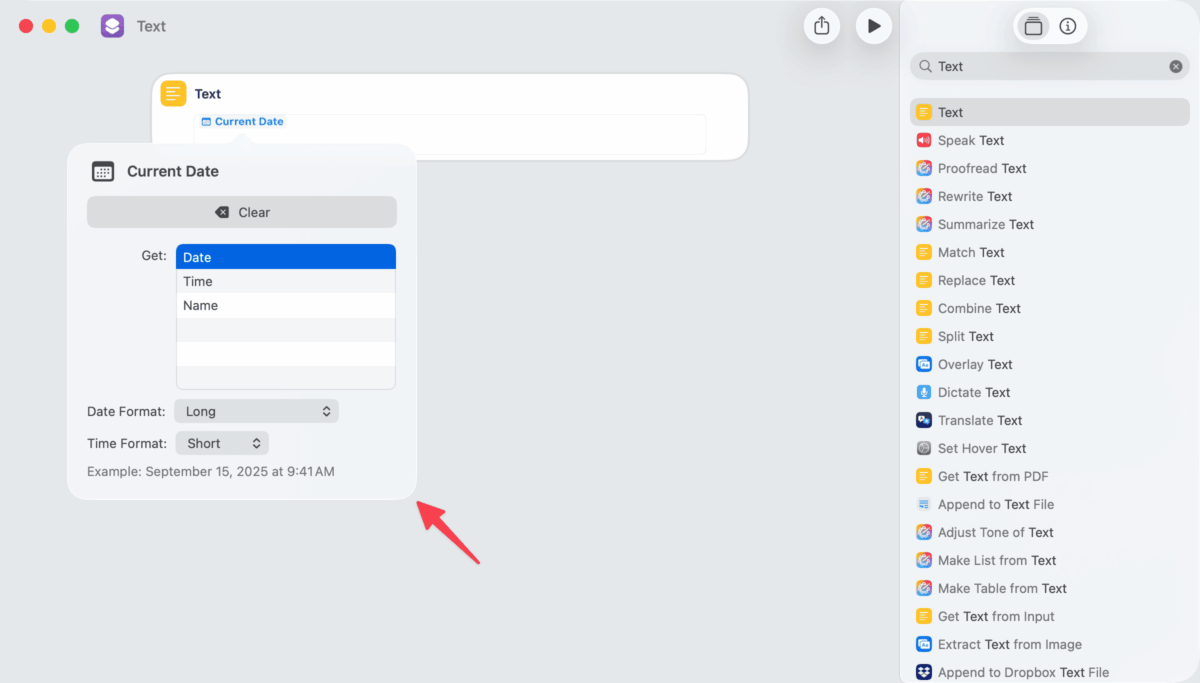 How to insert current date and time with a shortcut on Mac