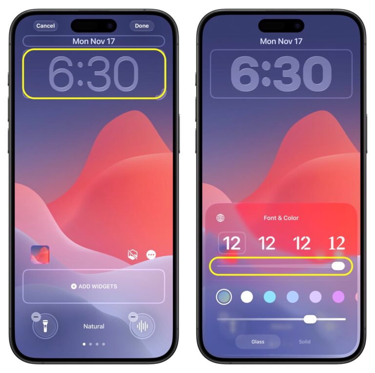 Iphone Lockscreen Clock Animation How to customize the iPhone clock face in iOS 26