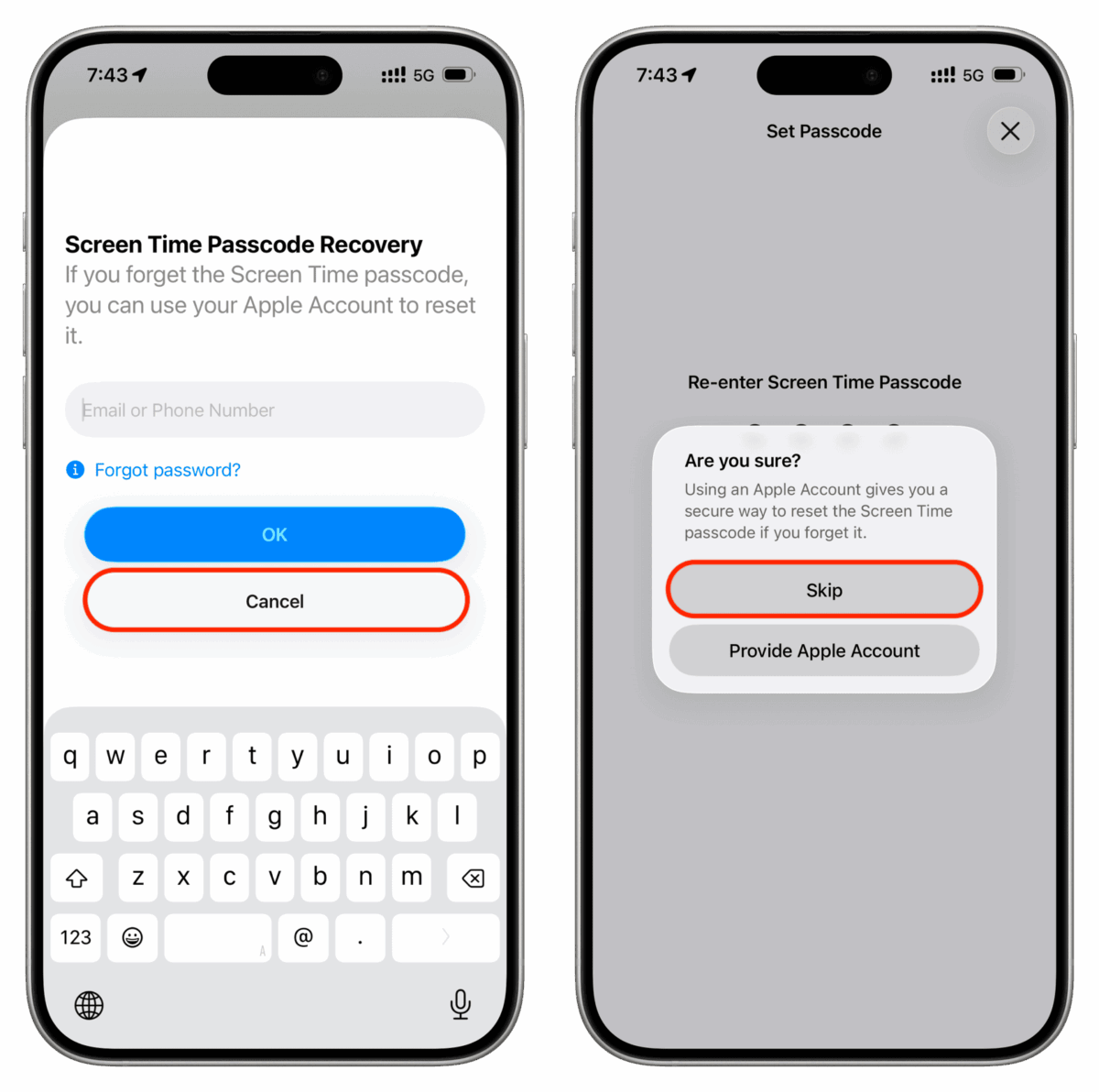 Use Screen Time Passcode Iphone How to set Screen Time passcode for your child the right way