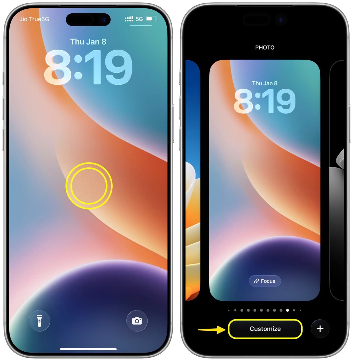 How to adjust Liquid Glass intensity of Lock Screen clock in iOS 26