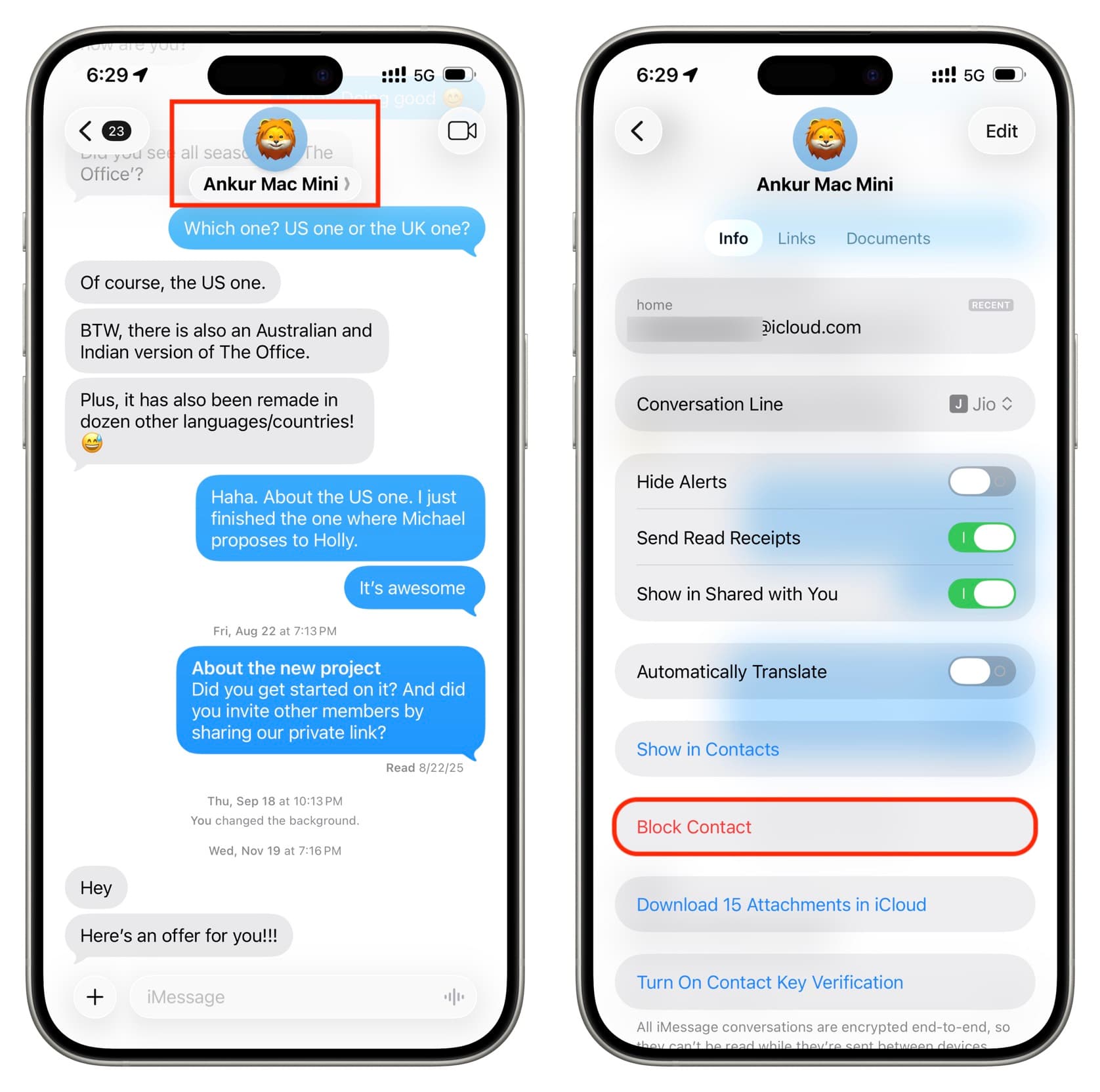 How to block or unblock a caller or message sender on iPhone
