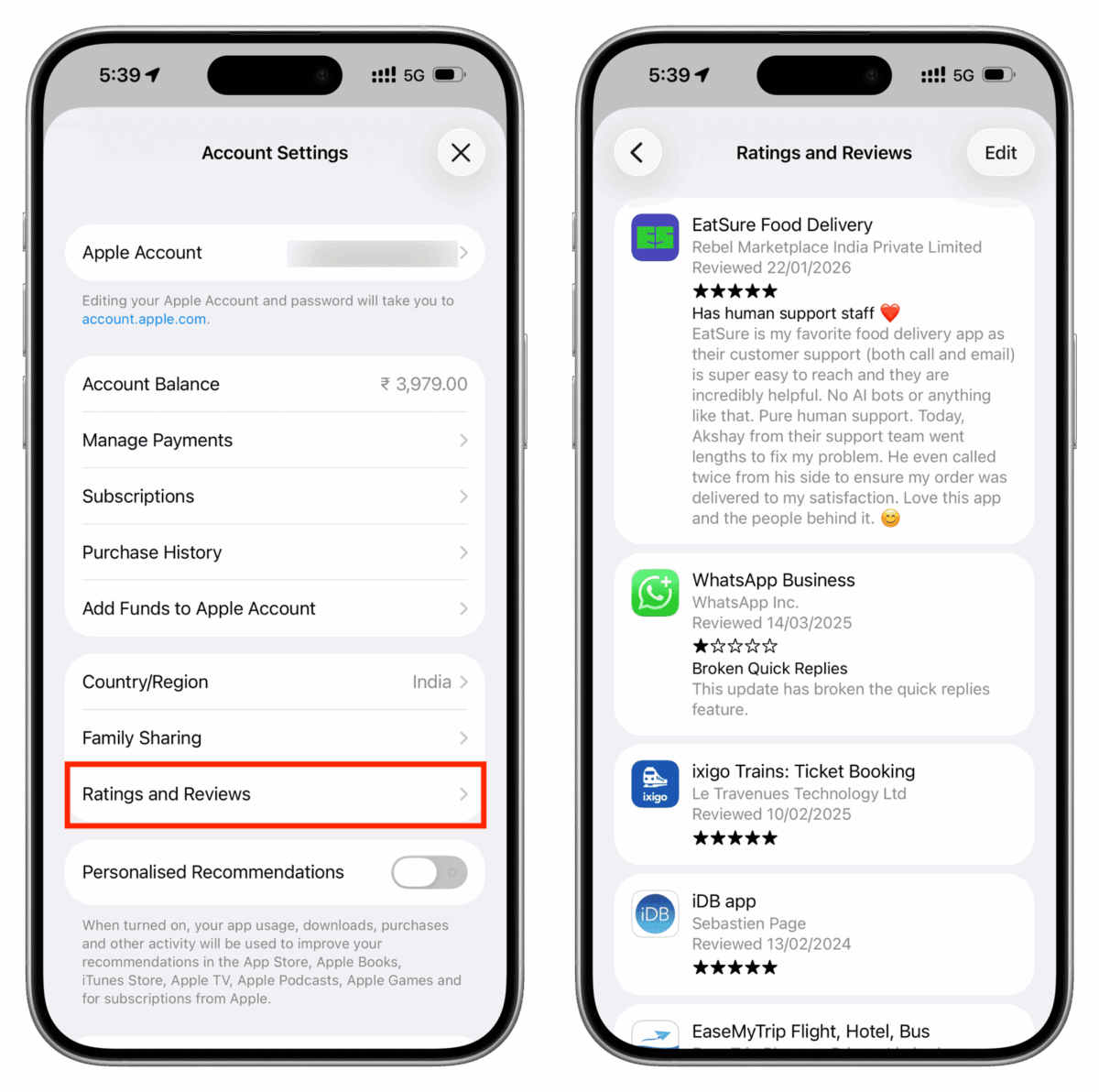 How to see all your App Store ratings and reviews