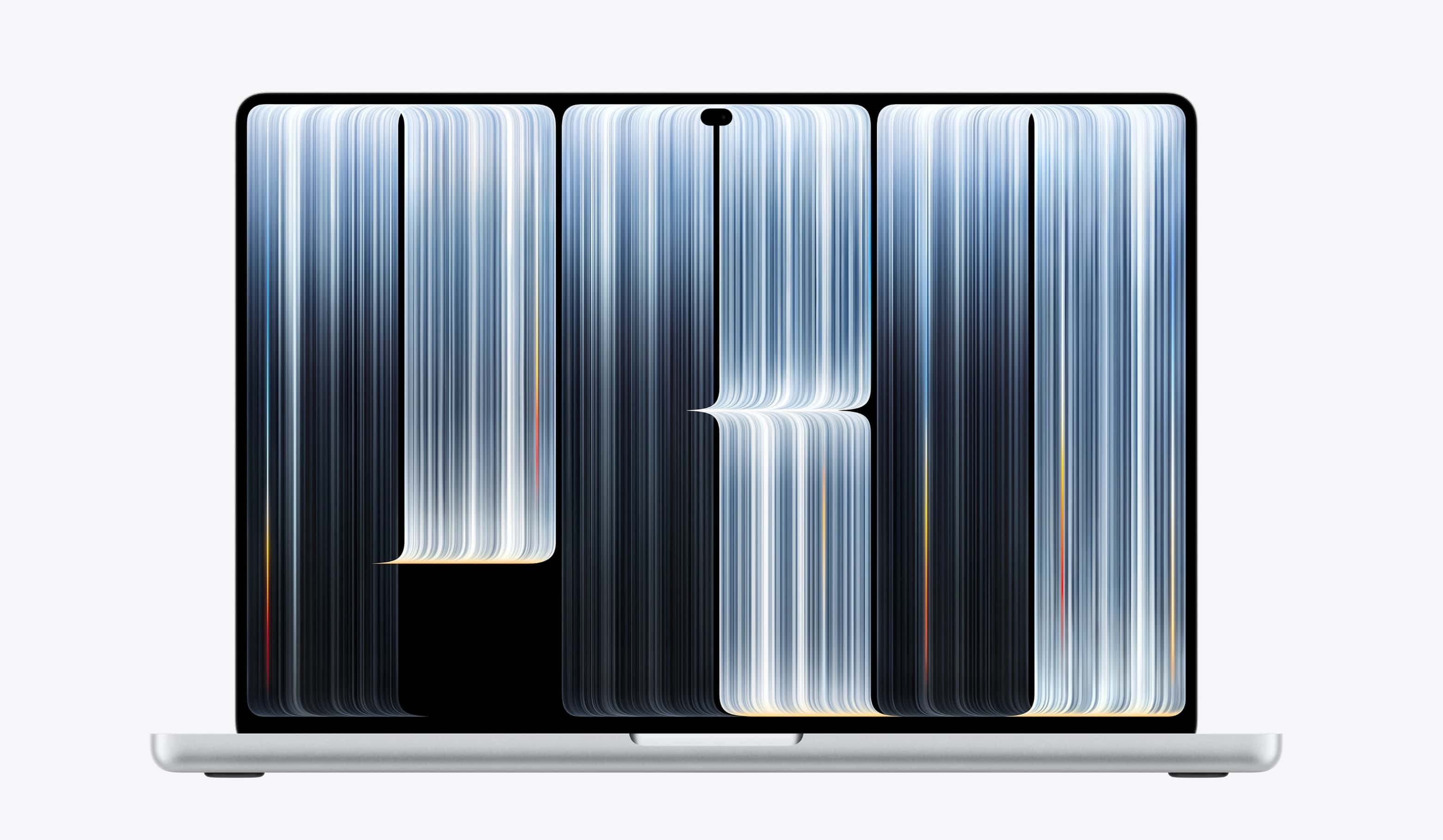 MacBook Pro touchscreen front display