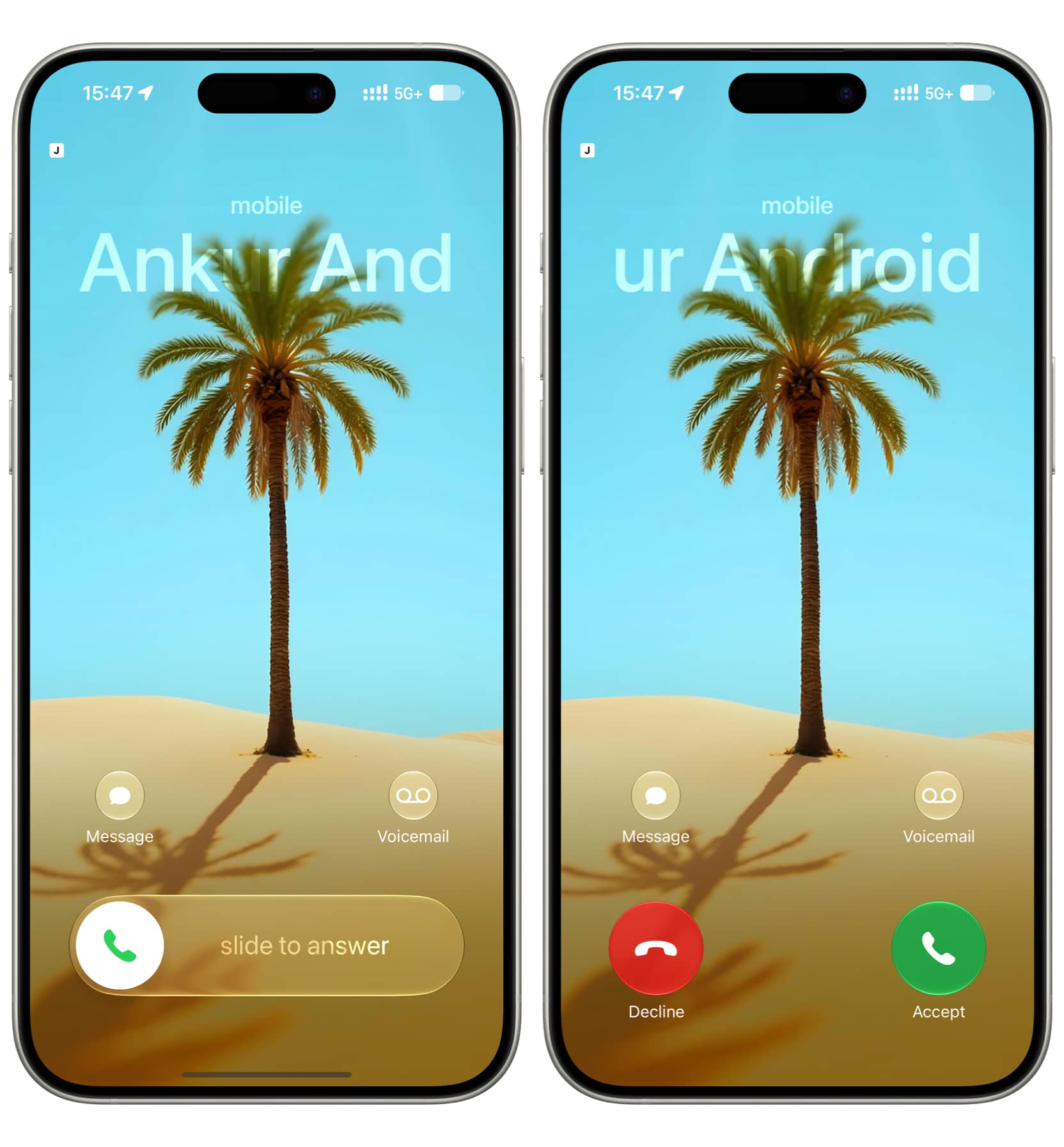 No call context card when call is not picked up