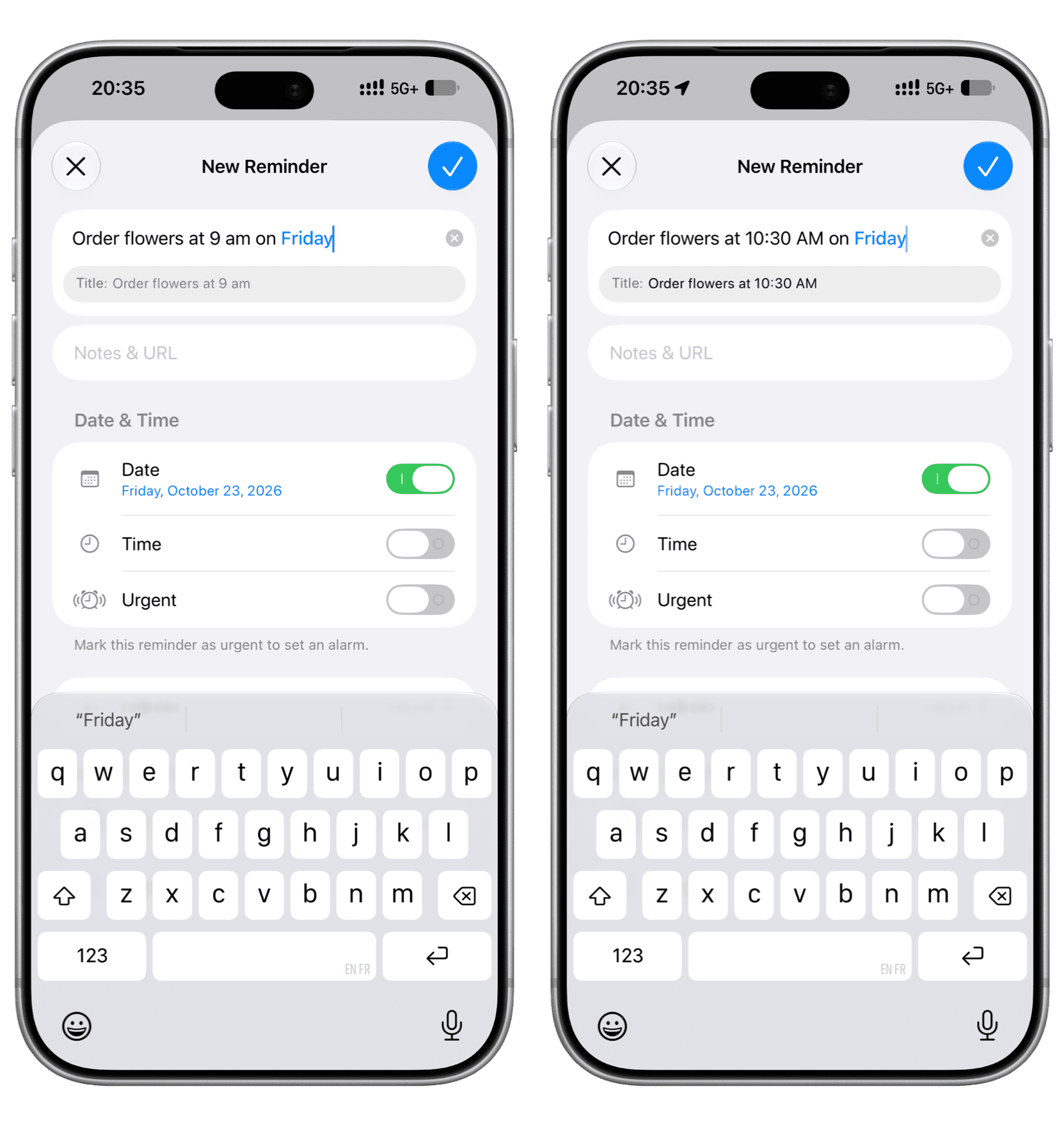 Reminders app not understanding time on iPhone